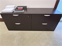Credenza with office supplies