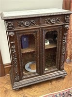 Antique Cabinet with Marble Top
