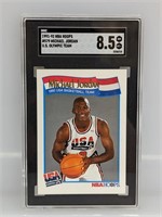 1991-92 NBA Hoops US Olympic Michael Jordan SGC8.5