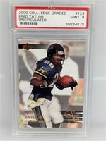 2000 Edge Fred Taylor Uncirculated #129  PSA 9