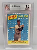 1958 Topps #482 Ernie Banks All Star BVG 3.5