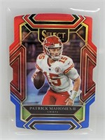 2021 Select Red & Blue Patrick Mahomes Die-Cut