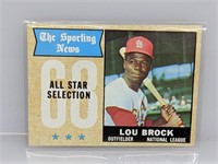 1968 Topps All Star Selection Lou Brock #372