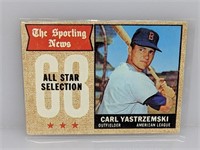 1968 Topps All Star Selection Carl Yastrzemski