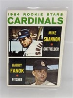 Mike Shannon RC 1964 Topps #262 & Harry Fanok RC