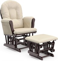 Storkcraft Premium Hoop Glider and Ottoman