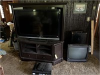 Flat Screen TV, TV Stand & Printer