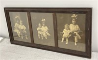 Vintage Framed Picture of Young Children