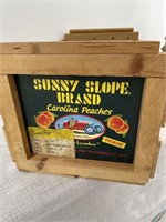Sunny Slope Peaches Ad Crate