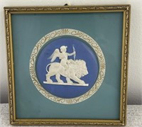 Fancy Framed Wedgwood Style Relief Plaque