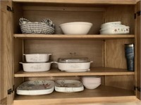 Assorted Corning Ware Bakeware and Dishes