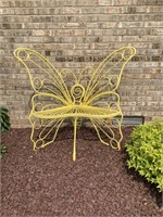 Vintage Metal Butterfly Bench