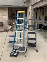 6 Ft Ladder and step stools