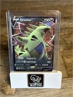 2021 Holo Rare Full art Tyranitar V Pokemon CARD