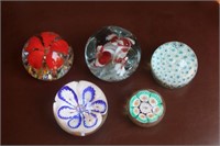 Large Group of NIce Paperweights, some signed