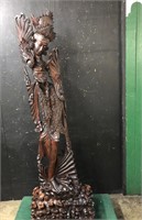 RoseWood  5.5' Statue Balinese Indonesian Woman