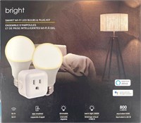 ($45) Bright™ Wi-Fi Single Smart Bulbs and Plug