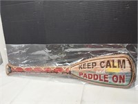 NEW 31" Metal Boat Oar Sign  KEEP CALM PADDLE ON
