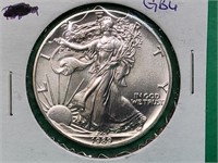 1989 Silver Eagle Dollar Coin