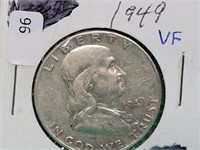 1949 Silver Franklin Half Dollar Coin