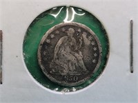 1850 Seated Liberty 1/2 Dime Silver