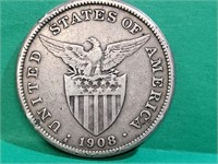 1908 USA One Pilipinas Peso, Silver Dollar?