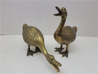 Brass Ducks 9 1/2" h