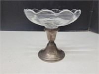 Sterling Silver Bass Compote 5 1/4" high