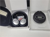 Bose Headphones & Portable  Battery Op CD Player