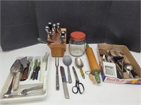 Remington Kitchen Knives, Block, Kitchen Utensils+