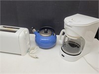 Coffee Pot, Toaster &  Kettle