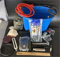 HARDWARE RELATED ITEMS W/BUCKET-ASSORTED