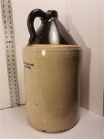 5 Gallon Stoneware Crock Jug H: 21"