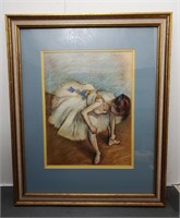 Edgar Degas: Dancer Tying Her Shoes Framed