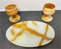 Marble Cups (2X) and Marble Tray