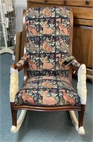 Vintage Key City Upholstered Rocking Chair