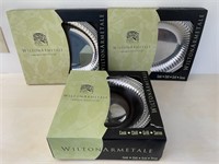 Wilton Armetale Flutes and Pearls Trays & Bowl