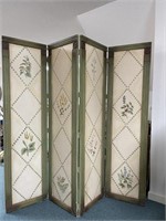 Painted 4 Panel Room Divider