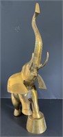 Brass Circus Elephant Statue