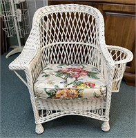 Vintage Heywood Wakefield Style Wicker Chair