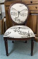 French Provincial Upholstered Accent Chair