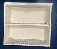 Painted Wood Shelf/Cabinet-25x28x12