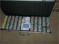 Poker set in case