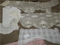 9 Crocheted and lace pieces