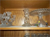 Clear glass pieces and miscellaneous