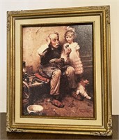 Norman Rockwell The Cobbler Canvas REPRO