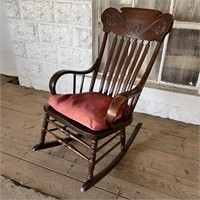 Pressed Back Rocking Chair
