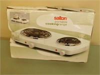 Salton double element portable cooking range testd