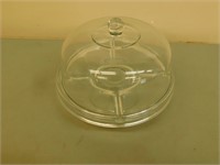 Glass cake bowl