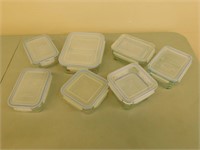 Glass lock storage containers